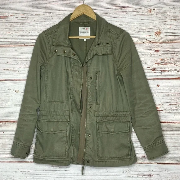 Madewell Passage Jacket in Army Green Sz S